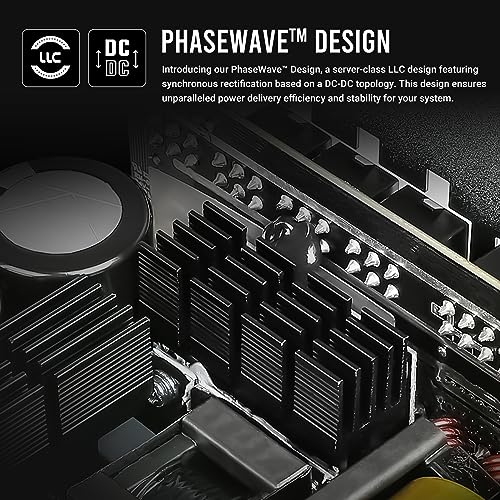 Image of ANTEC NeoECO, NE1300G M ATX3.0, 1300W Full Modular PSU, 80 Plus Gold Certified, PCIE 5.0 Support, PhaseWave Design, Japanese Caps, Zero RPM Manager, Silent 120mm Fan, 10-Year Warranty