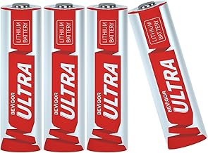 BEVIGOR AA Lithium Batterien 4 Stück, 1.5V 3500mAh High Capacity AA Batterien, Nicht Wiederaufladbare Batterien, Geeignet Für eine Vielzahl von Haushaltsgeräten, Sicherheitsausrüstung