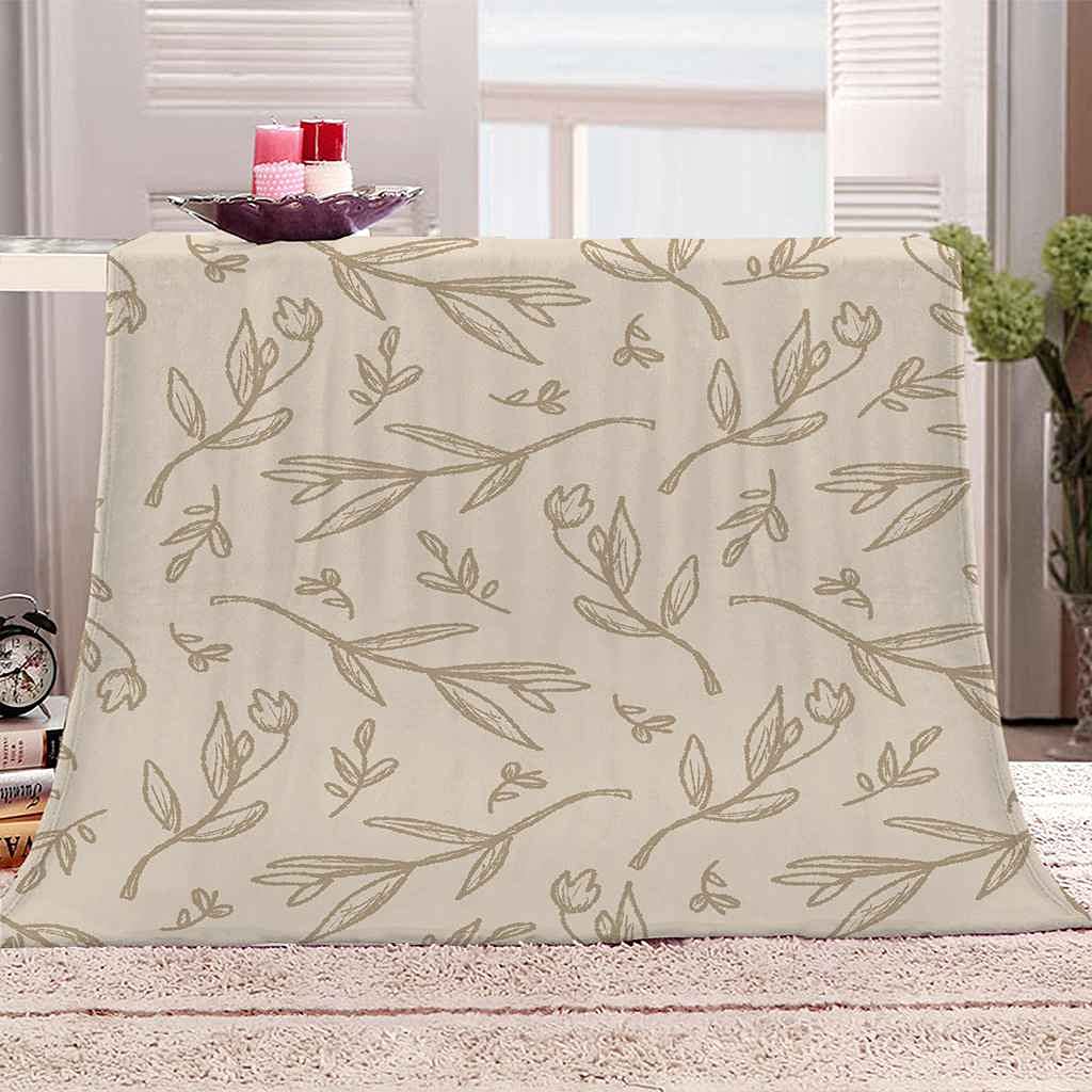 Couverture flanelle microfibre toucher doux impression 3D premium