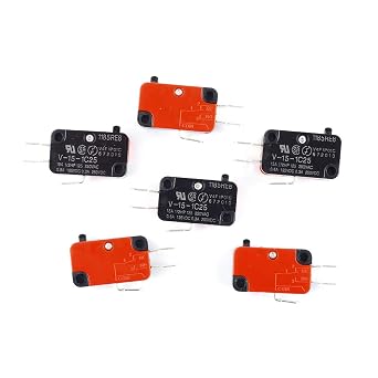 6 قطع V-15-1C25 زر التقط نوع مفتاح الحد الصغير SPDT 1 NO 1 NC لحزمة Arduino من 6 CYT1111