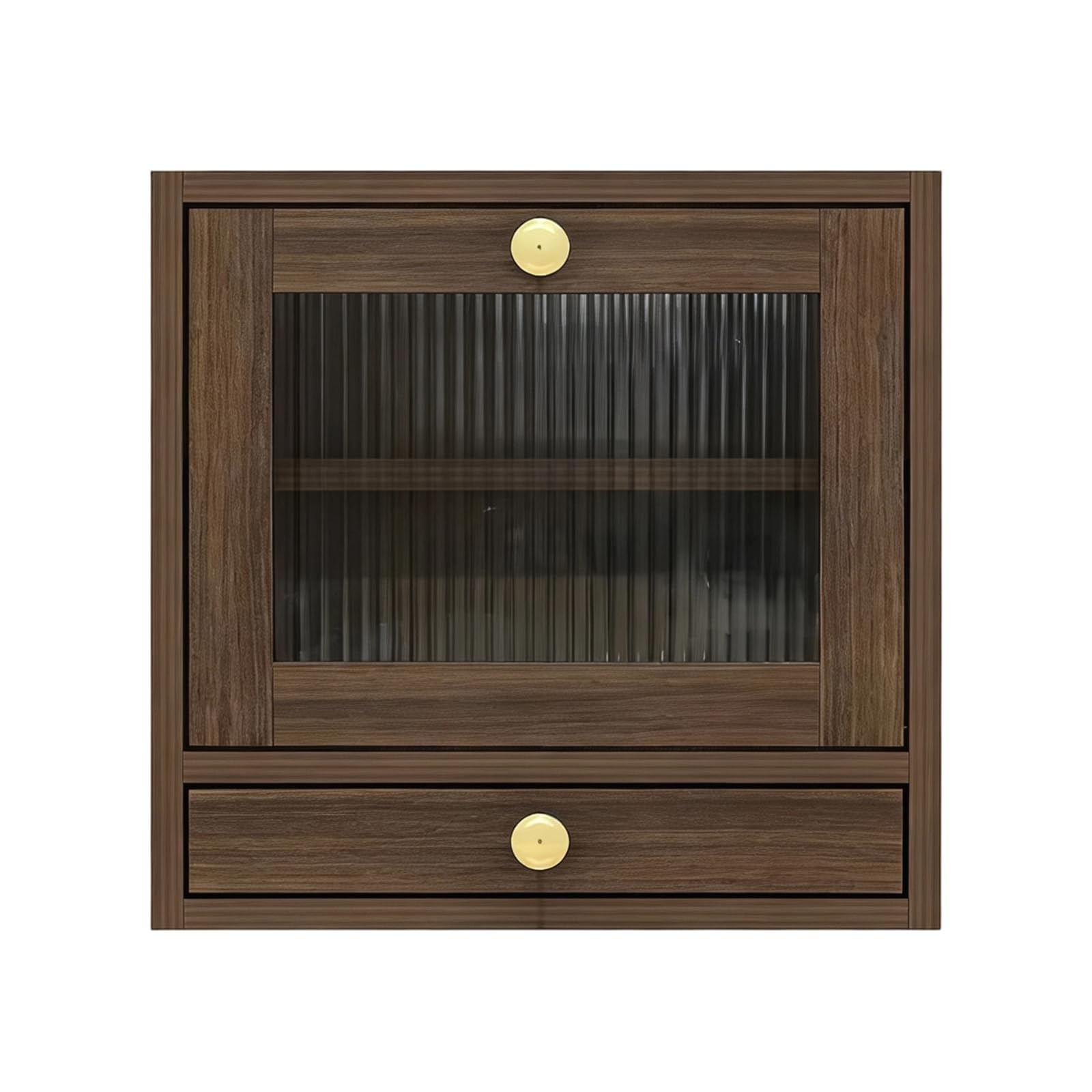 GarveeHome Brotkasten Holz, 36,8 x 24 x 36 cm Groß Brotbox mit Schublade zur Aufbewahrung von Geschirr, Küche Brotaufbewahrung mit Acrylglasfenster für Brot Längere Frische & Einfache Pflege