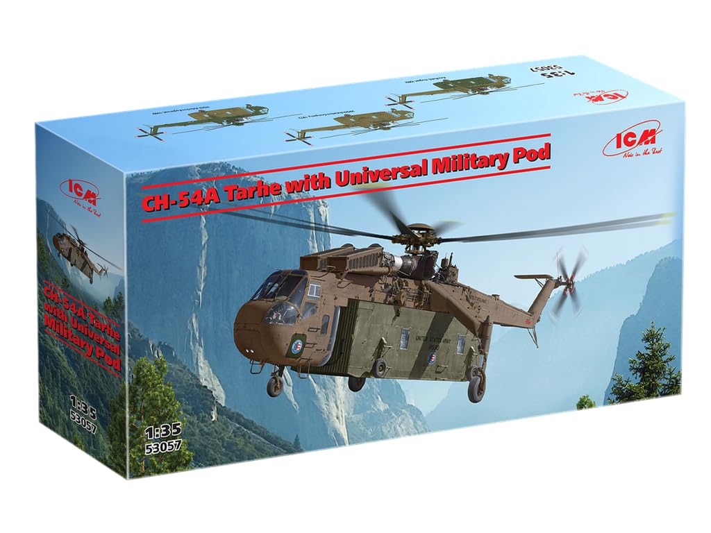 ICM 53057 - CH-54A Tarhe with Universal Military Pod - Plastic Military Model Kit - Scale 1:35
