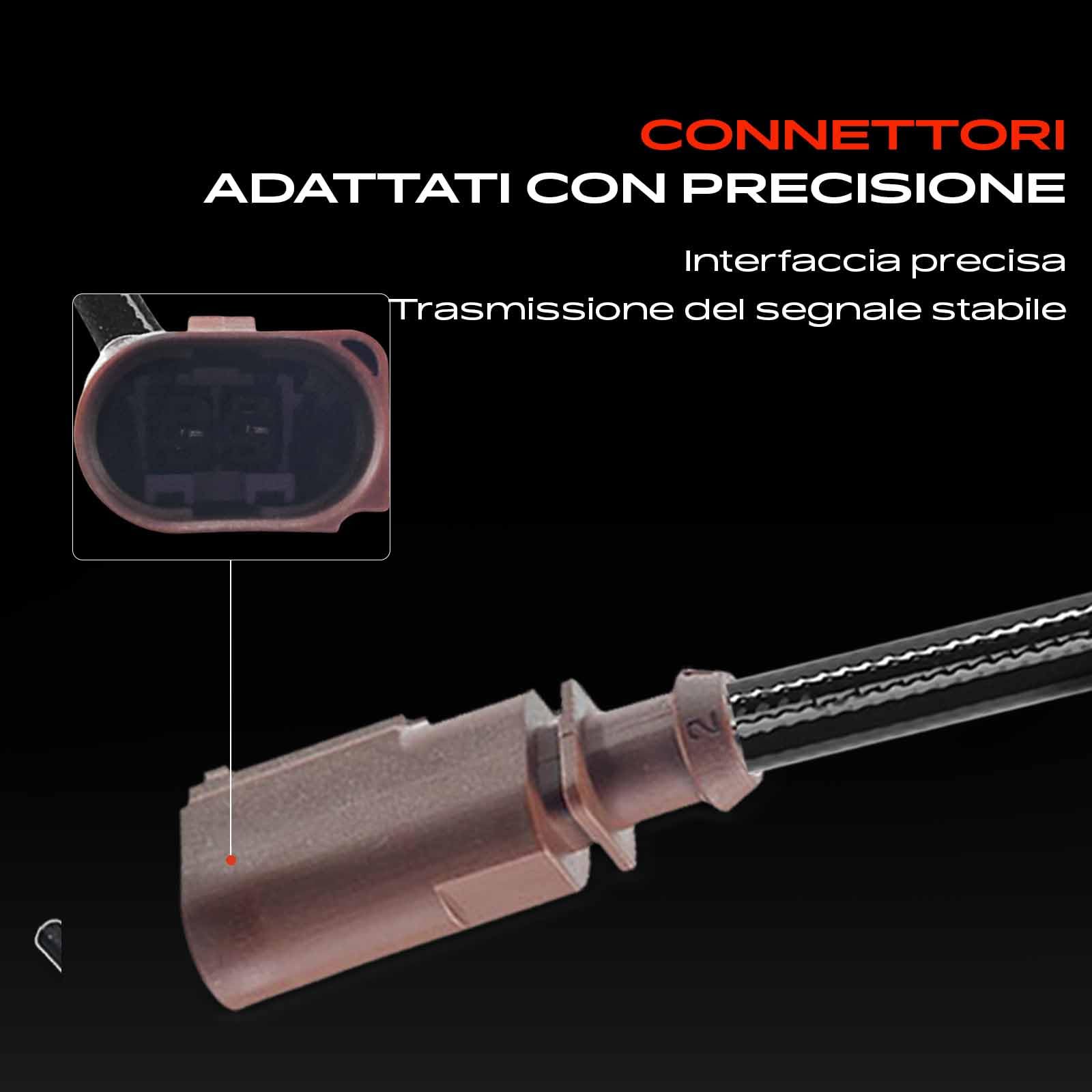 Frankberg Sensore temperatura gas di scarico 2-Poli Compatibile con Golf V Variantee 1K5 O.c.t.a.v.i.a II Combi 1Z5 Superb II Station Wagon 3T5 Golf V 1K1 T.o.u.r.a.n 1T1 1T2 7451935
