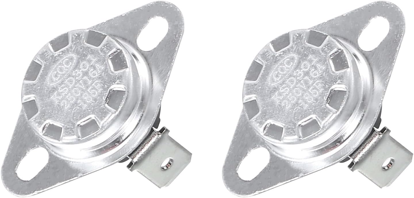 MECCANIXITY DC47-00016A Dryer Thermostat KSD301 Thermostat 250V 16A Replaces AP4201894 2068545, PS4205213, Pack of 2