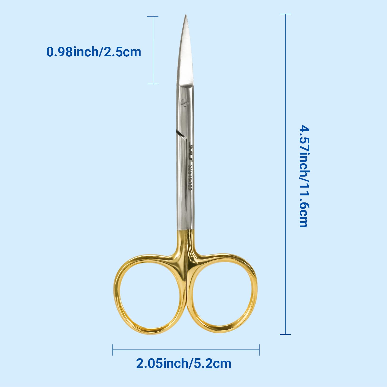 JMU Iris Micro Dissecting Scissors - Stainless Steel -4