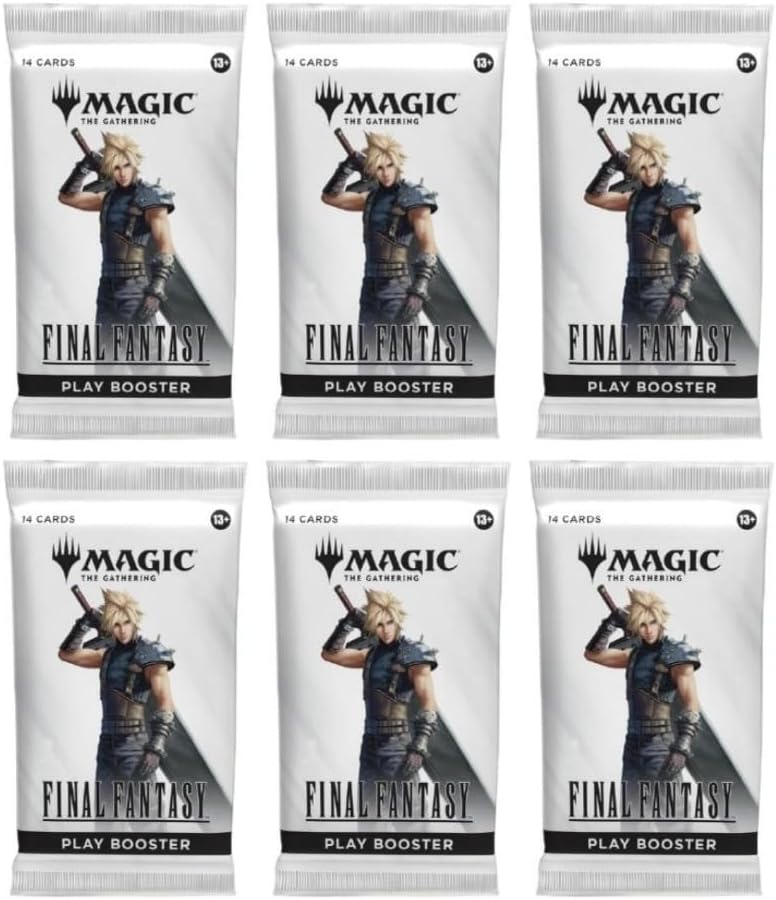 6 Packs Magic The Gathering Play Booster Pack Lot MTG Final Fantasy