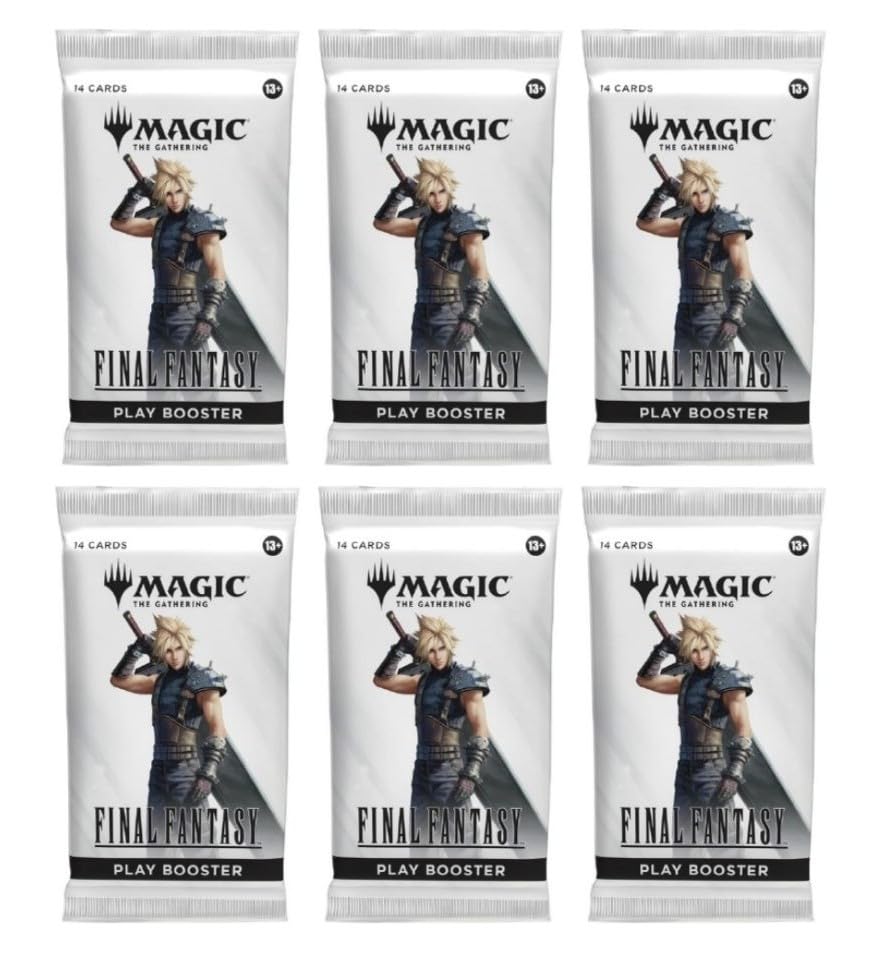 Paquete de 6 sobres Magic The Gathering Play Booster Lot MTG Final Fantasy