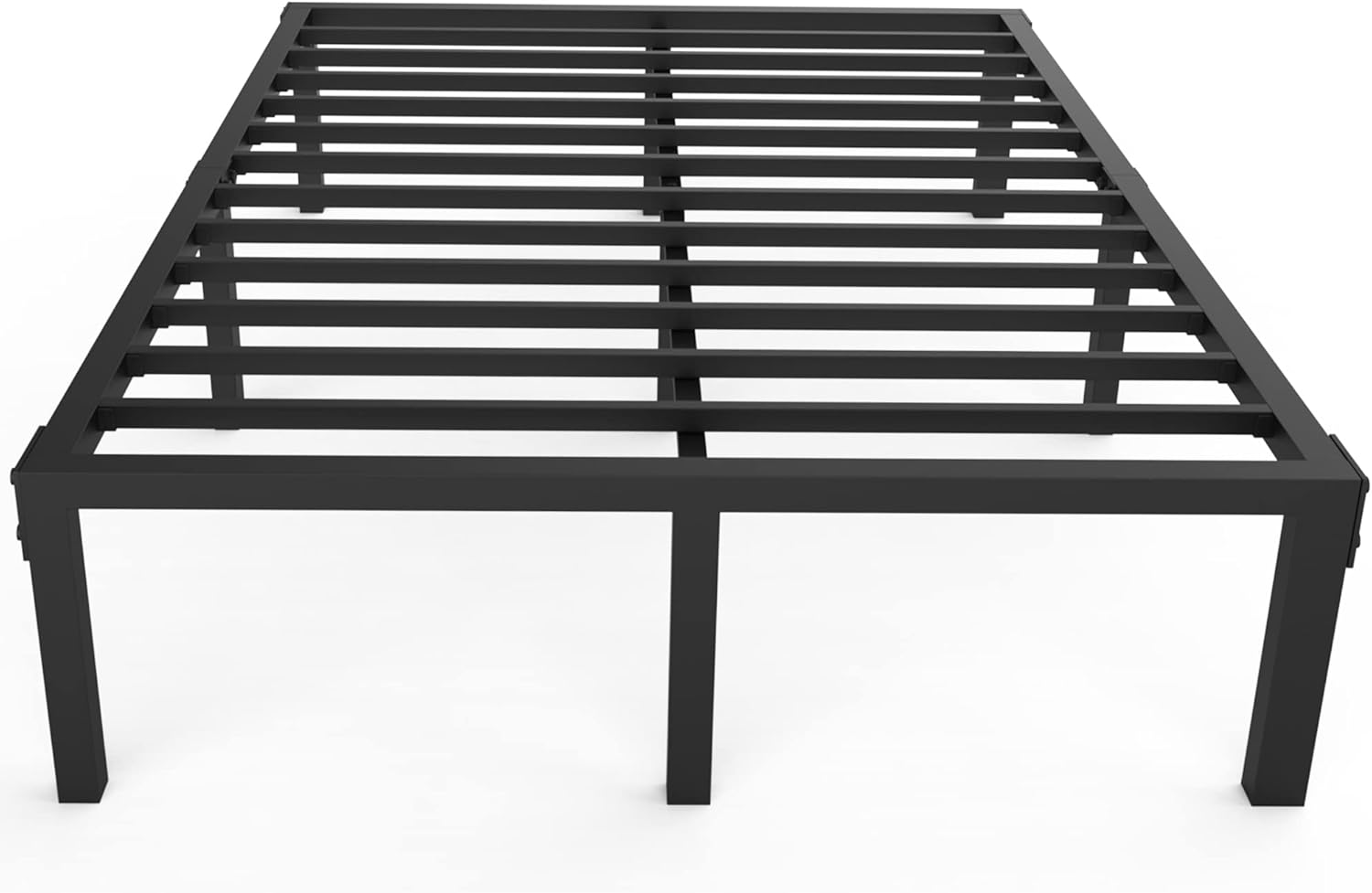 MAF 14 Inch Metal Platform King Bed Frame, Heavy Duty Black