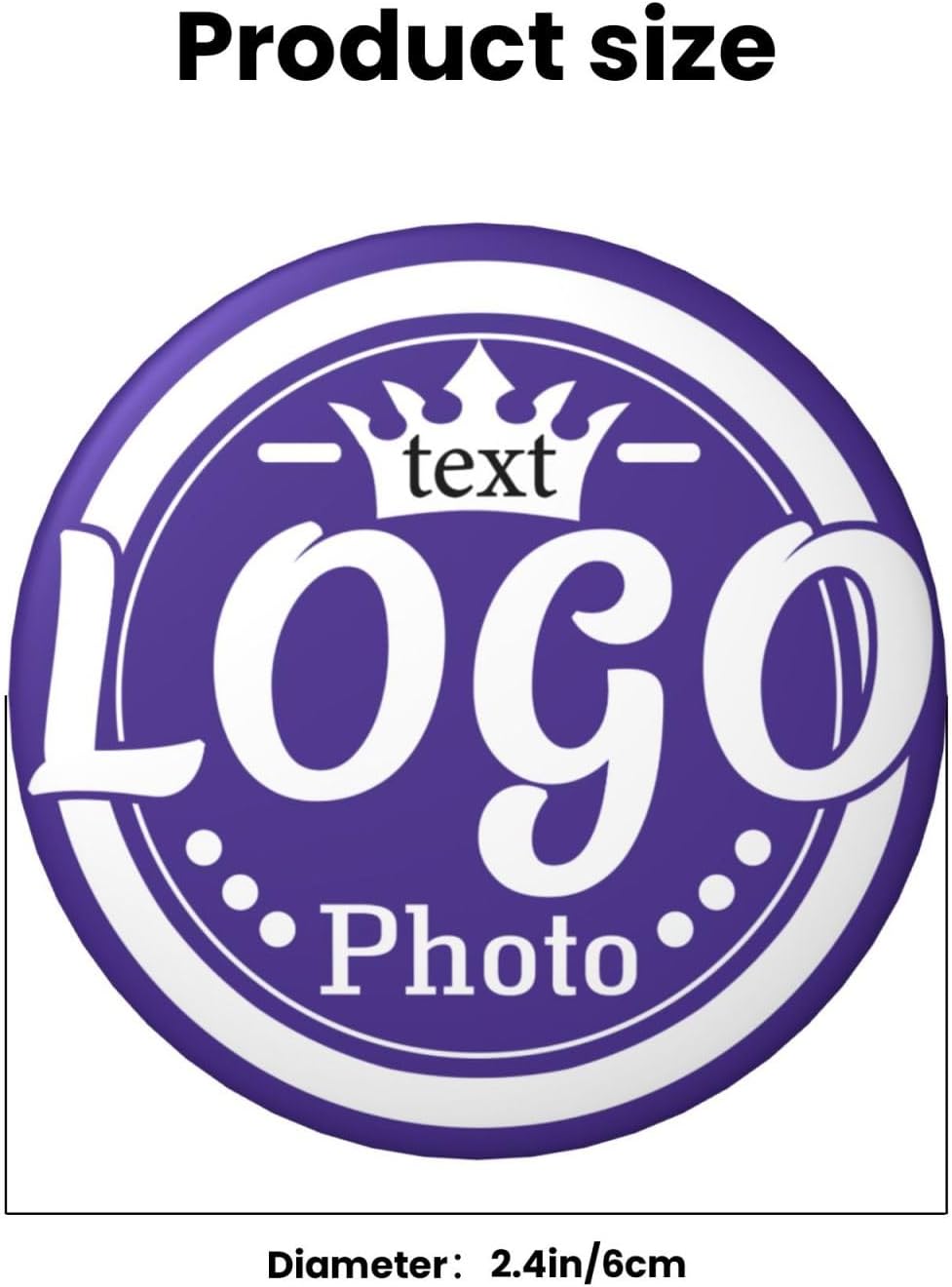 Custom Pins 1-1000Pcs With Your Picture Logo Text Personalized Pins Customized Button Badges