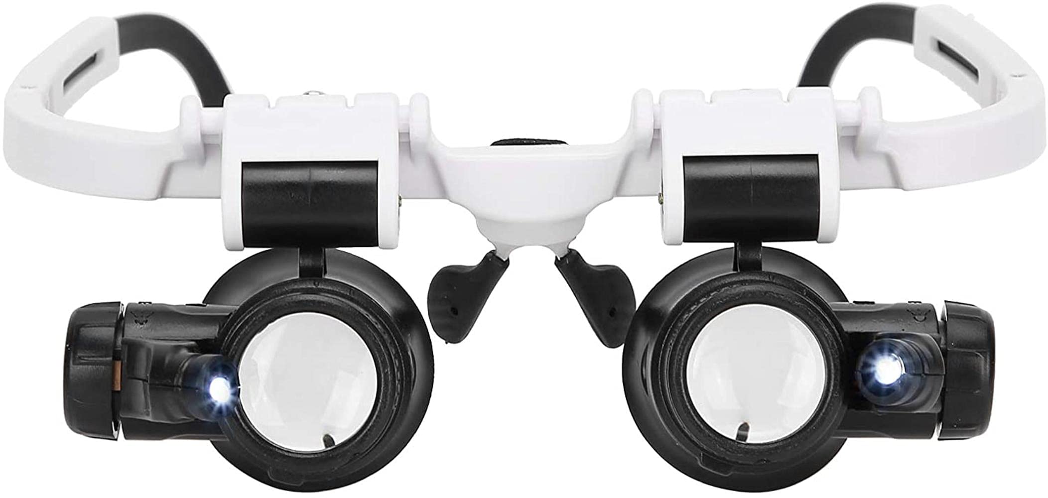 asdchZen Magnifying Glass,8X 15X 23X Head Lights Led,Head-Ounted Head Loupe,Head Watch Repair Led Led Head For Appraisal,Repair Watch With 3 Kinds Of Microscope Stabilize