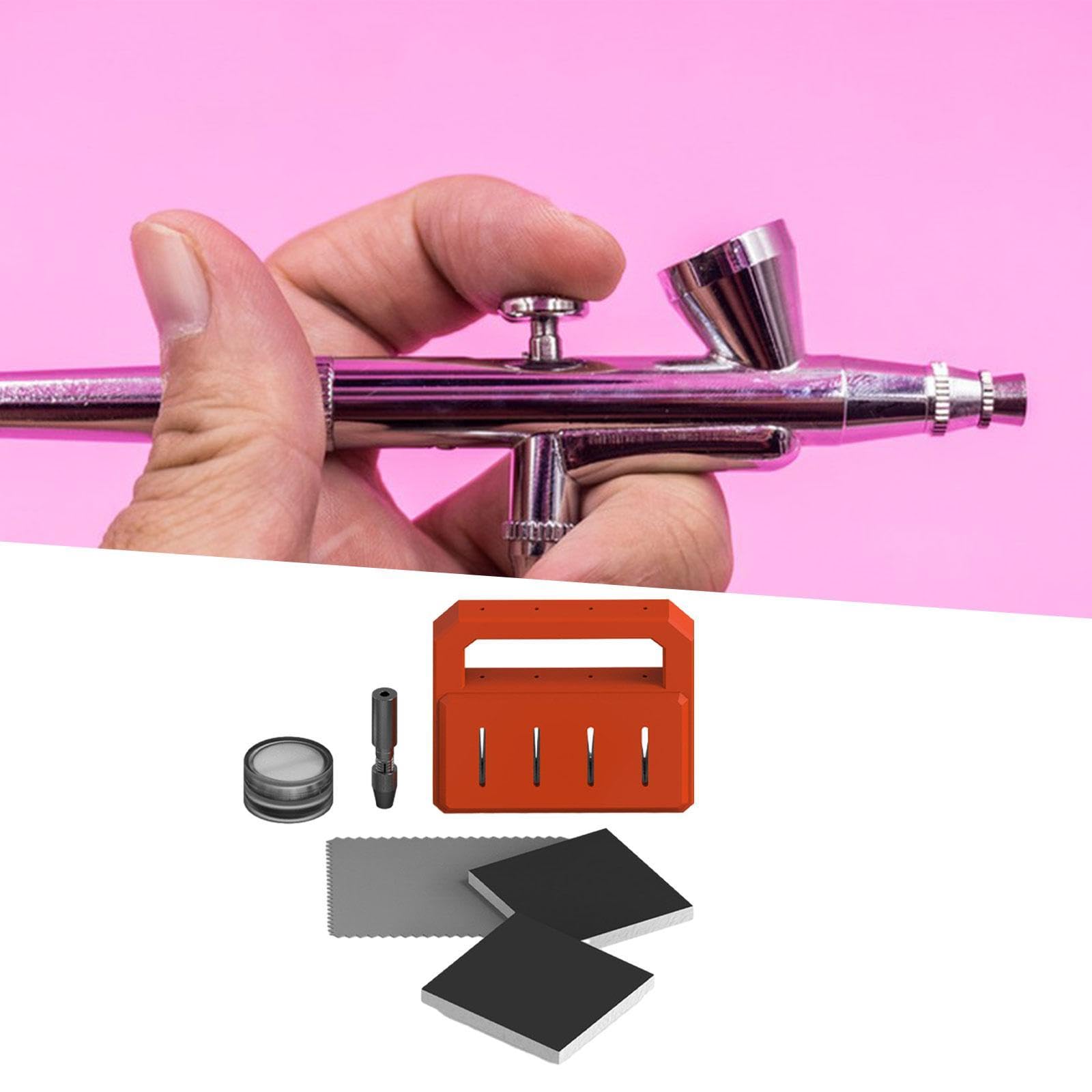 Badiman Airbrush Needle Sharpening Airbrush Needle Tool Sturdy with and Microfiber Salon Upgrade Portable Restorer Tool