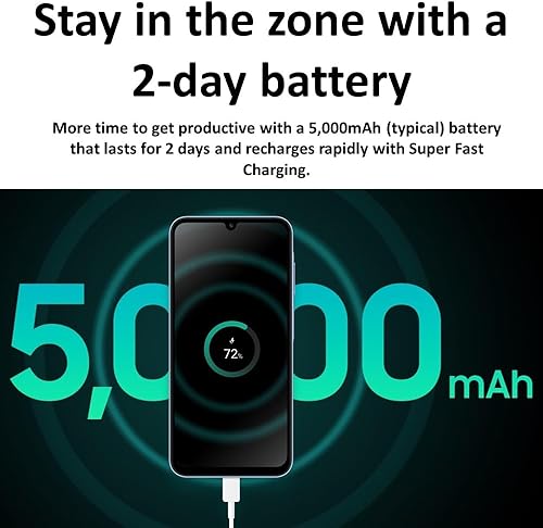 Miniatura 7 de SAMSUNG Galaxy A25 5G (SM-A256EDS), 128GB 6GB RAM, Dual SIM, GSM desbloqueado de fábrica, versión internacional (paquete de cargador de pared) -