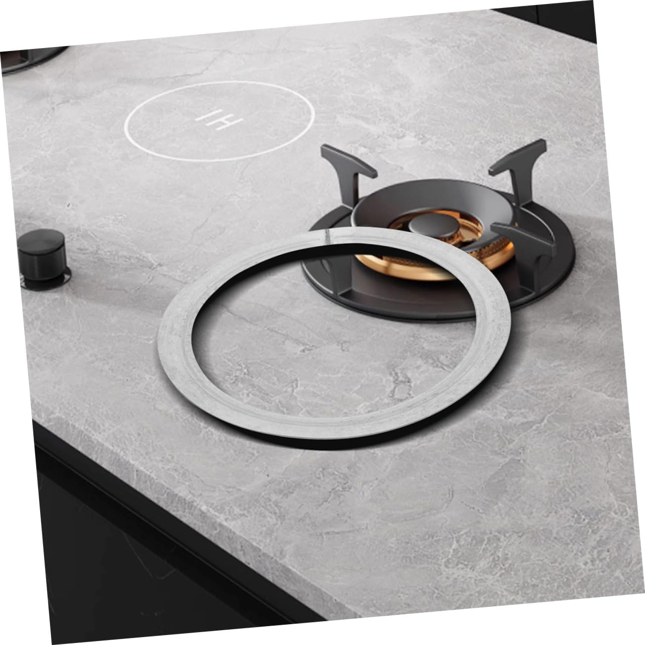 Iron Stove Collar Ring for Camping and Picnic Cooking Safety