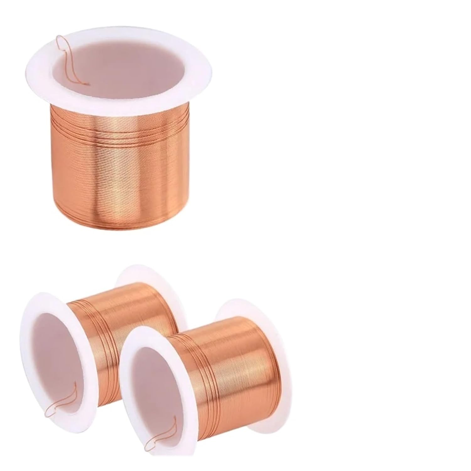 Enameled Copper Wire Magnet Winding, High Temperature Resistant Coil for Motor Transformer Inductor(1.1mm x 6m,3Rolls)