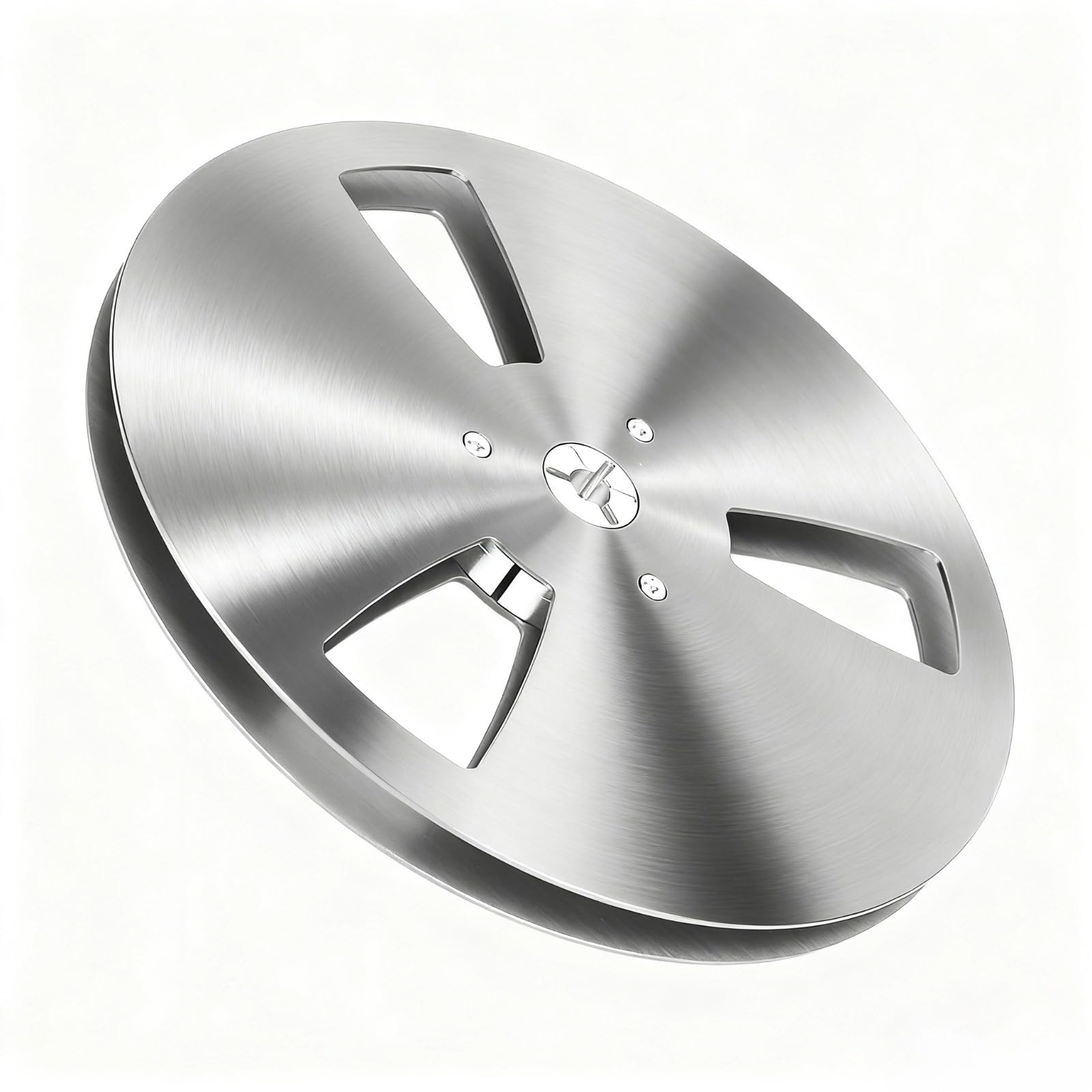 1/4 7 Inch Empty Tape Reel, Aluminum Alloy 3 Holes Nab Take Up Reel, Open Reel Sound Tape Empty Reel for TEAC (BONKZEBU1w675yq3v9-12)