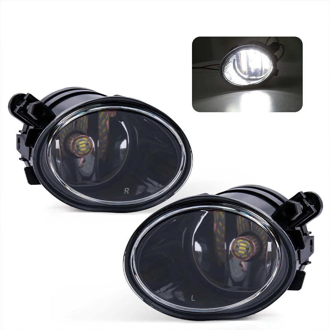 BENSIL Luces Antiniebla De Coche, Bombillas Delanteras De Conducción Para B&MW M5 E39 2001-2003 M3 E46 2002-2006 M3 E46 2002-2005 Montaje de luces de antiniebla(Color:1)