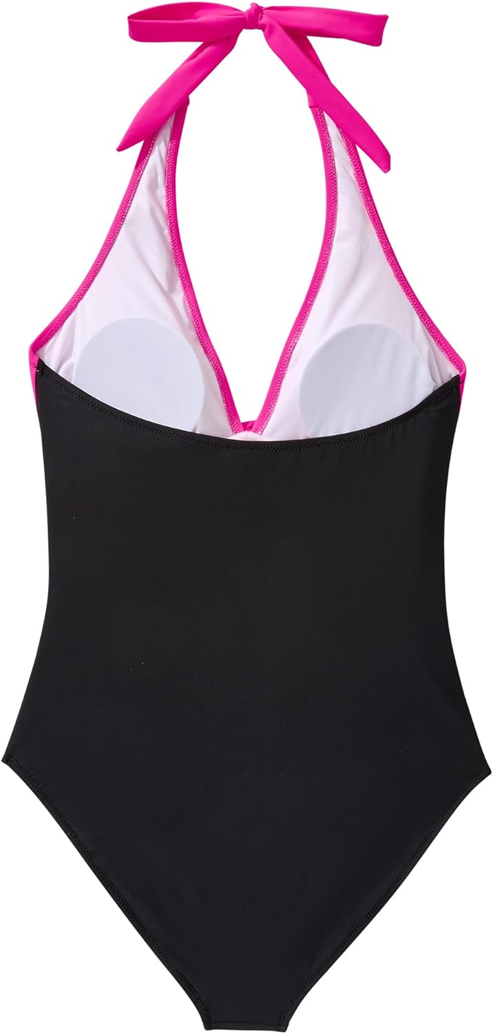 SUUKSESS Women Sexy Tummy Control One Piece Swimsuits Halter Push Up Bathing Suits - Image 5