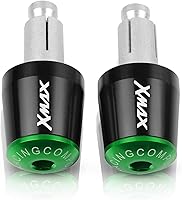 Vista 14 de Contrapeso motocicleta 7/8 "0.866 in manillar Grips extremo manillar tapa tapa enchufe para Yamaha Xmax X-MAX 125 250 300 400 XMAX125 XMAX250 XMAX300