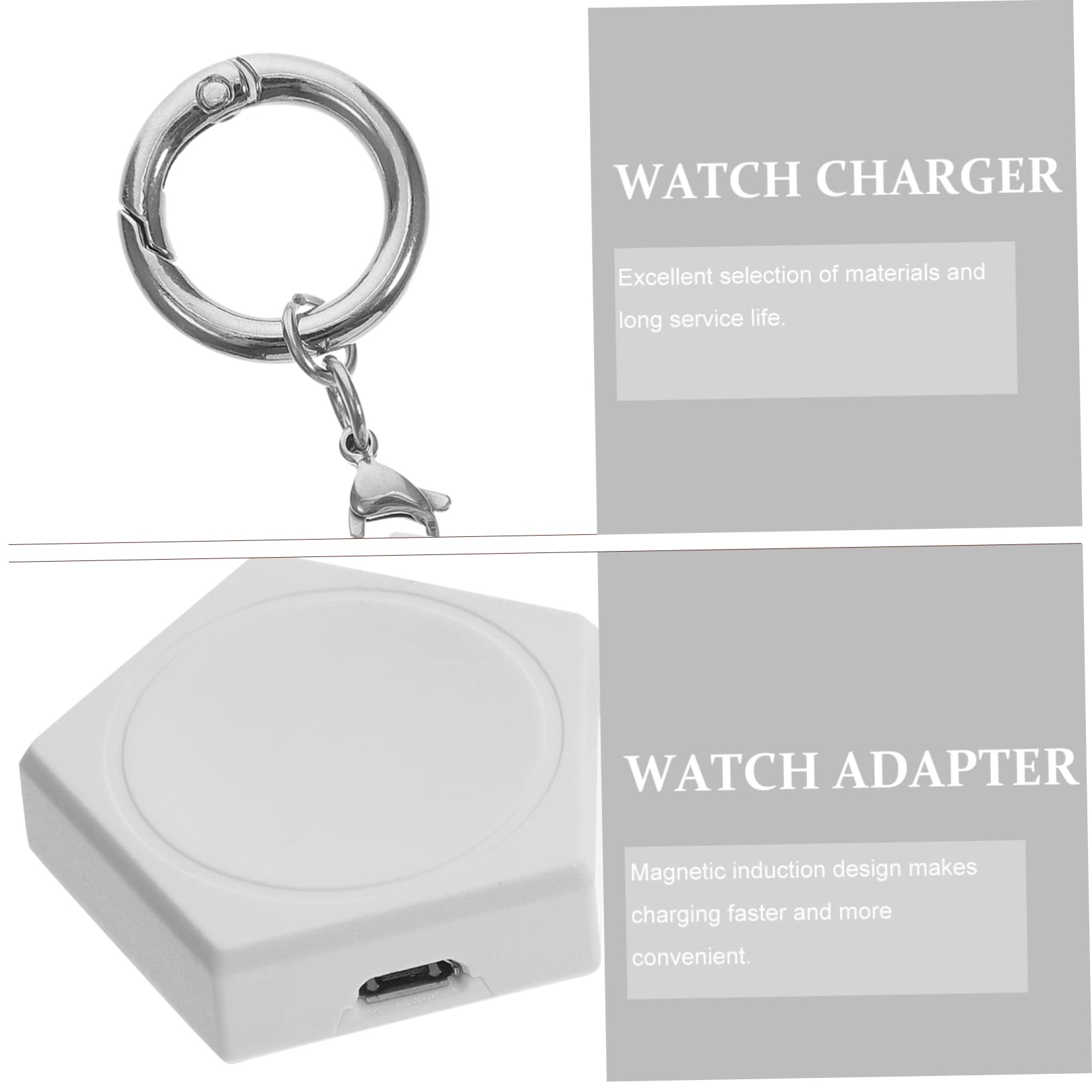 OSALADI 3pièces Chargeur De Montre Portable Type USB Compatible avec Pixel Watch Adaptateur Multifonctionnel pour Charge sans Fil à Domicile Et Au Bureau