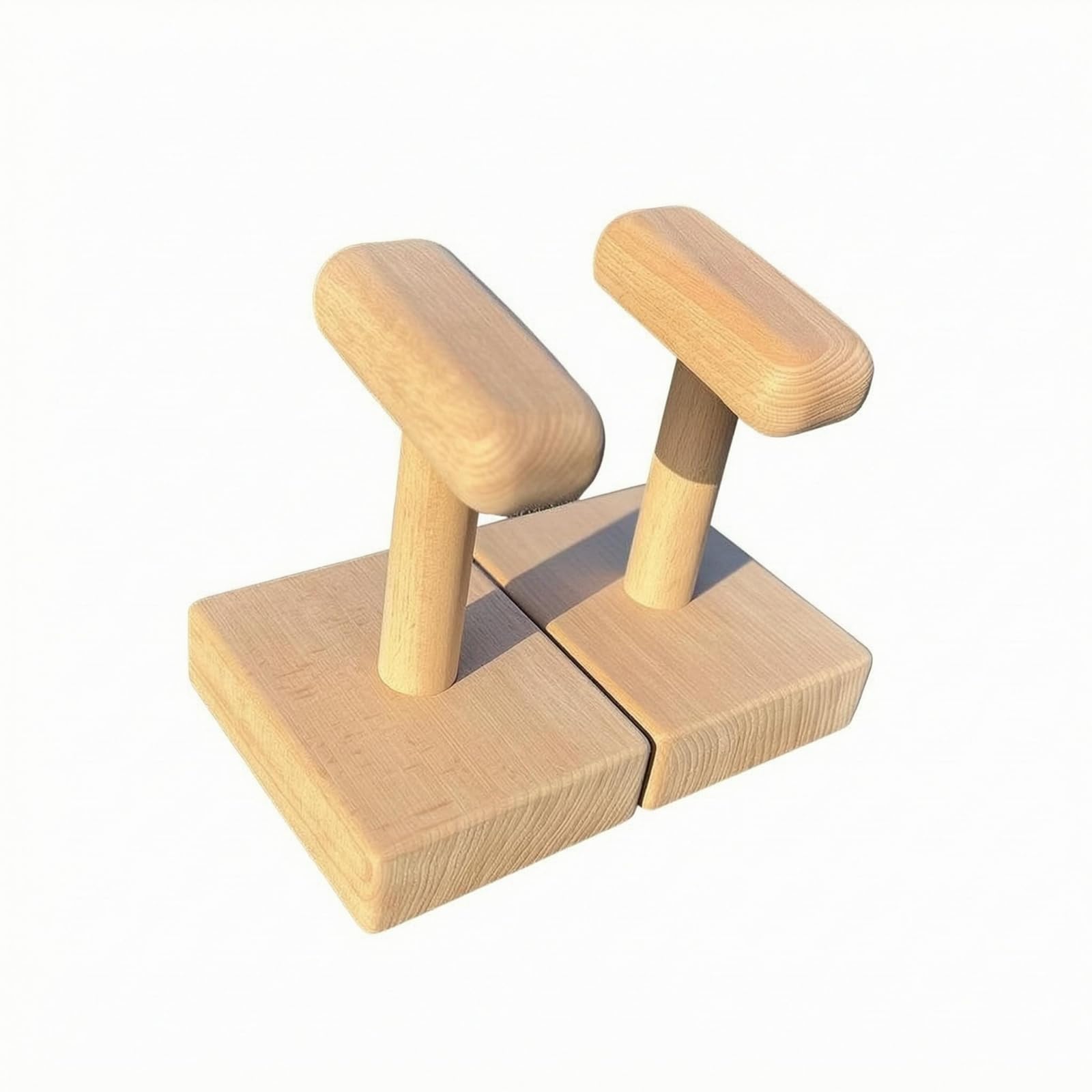harayaa Inversion Exercise Frame Barra Parallela Palestra Supporto Maniglia Push Up in Faggio con Finitura Chiara E Venatura a per Presa Sicura Adatta per Allenamento a Fitness Riabilitazione