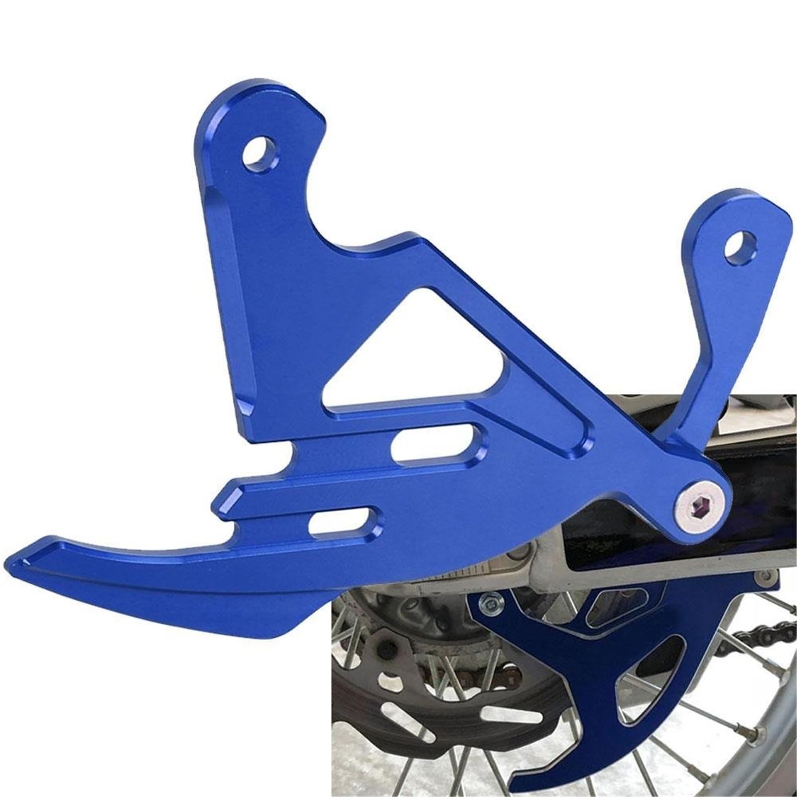 Osłon Zacisku Hamulcowego Pasuje do Yamaha YZ250FX 2015 YZ450FX 2016-2021 Motocross CNC Aluminium Tylna osłona tarczy hamulcowej Protector Dirt Bike Dekoracyjna Tarczy(C)