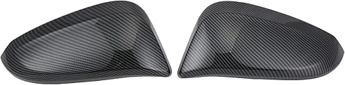 Cubierta de espejo de ala, 2 tapas de espejo retrovisor, estilo de fibra de carbono de repuesto para Hilux Revoigo Fortuner Highlander Cubierta de espejo de ala, 2 tapas de espejo retrovisor, estilo de fibra de carbono de repuesto para Hilux Revoigo Fortuner Highlander