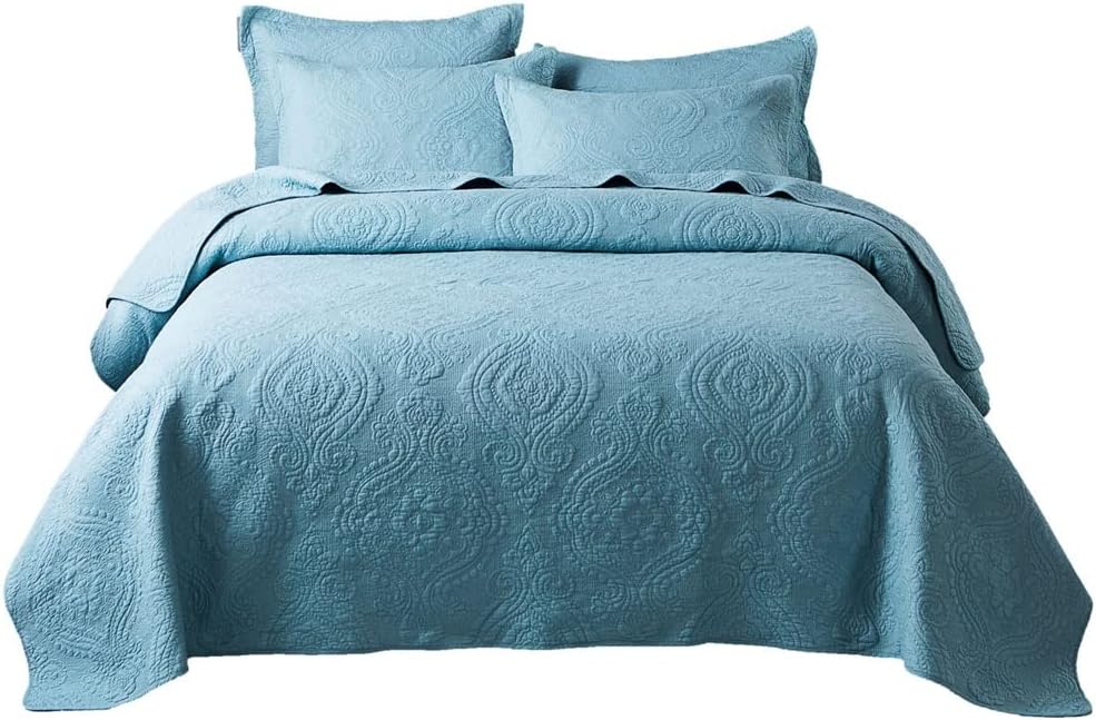 Air-Conditioned Quilted Bedding European-Style Bed Cover Three-Piece Quilted Quilt(250 * 270cm)