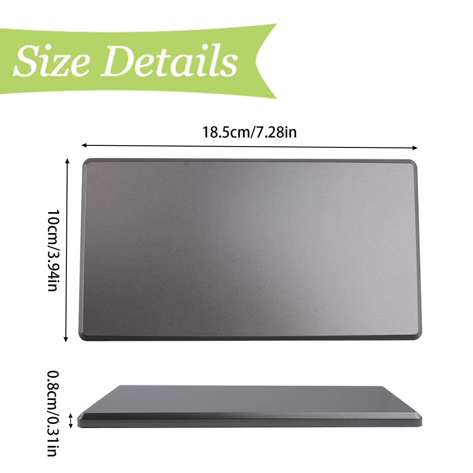 UFURMATE Blank Cover Wall Plate 2PCS Dark Grey Screwless Blank Wall Plate Plastic One-Piece Blank Device Outlet Cover Electrical Covers for Unused Outlets or Switches - Image 2