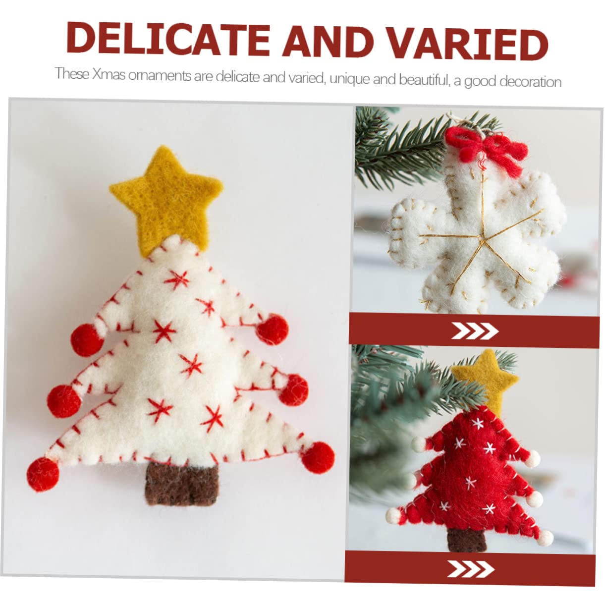 TOPBATHY 18 Piezas Adornos de Navidad Adornos Colgantes Decoraciones navideñas Festivas Colgantes navideños Christmas Tree favores de la Fiesta de Navidad decoración del árbol de Navidad