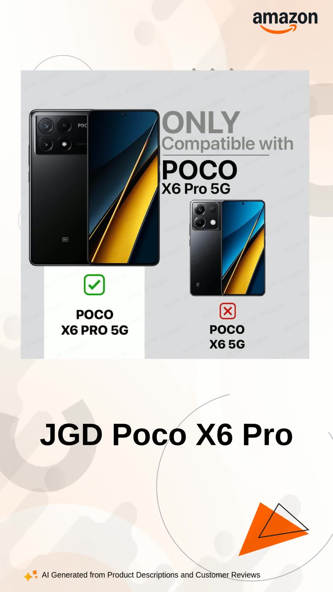 JGD PRODUCTS for Poco X6 Pro 5G (2024) Premium Transparent Soft