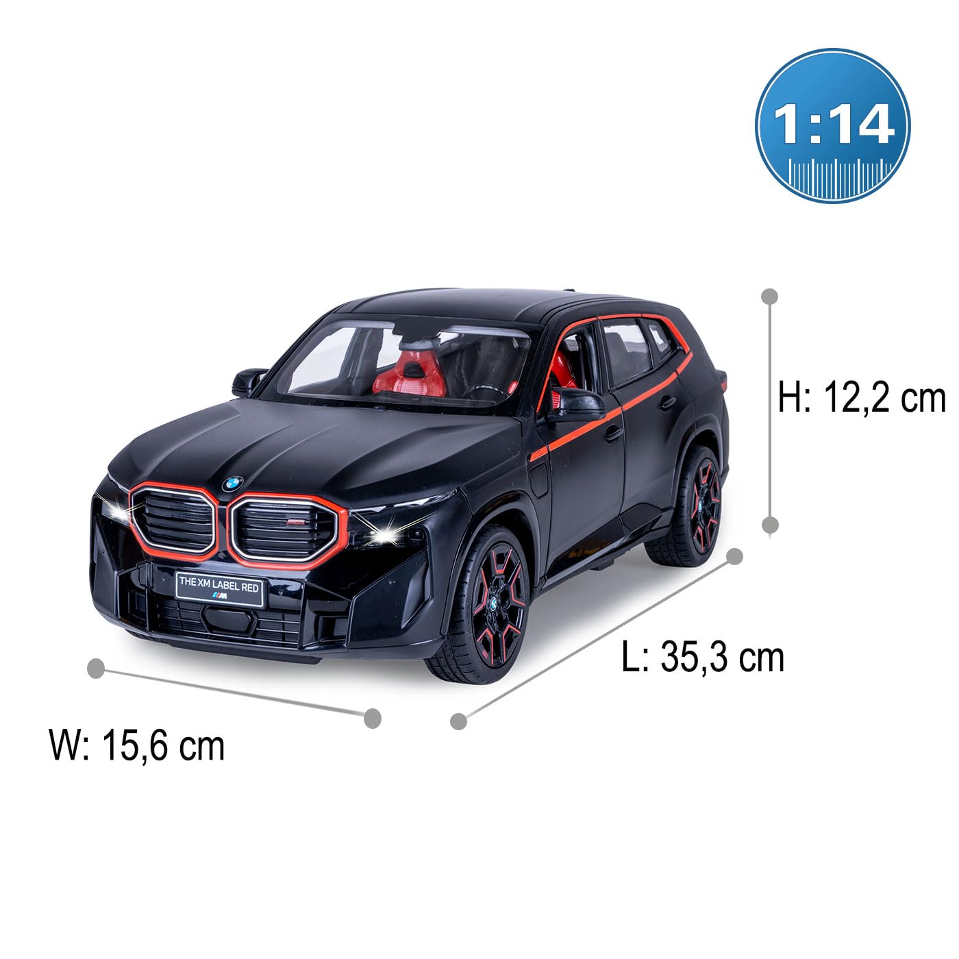 JAMARA 402223 BMW XM 1:14, 2.4GHz Manual Door, Remote Controlled
