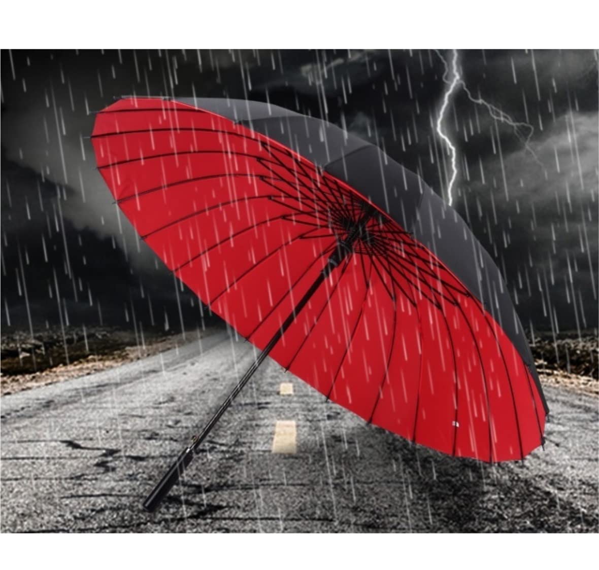 Paraguas Antiviento Paraguas Automático Grande, Paraguas De Jardín, Paraguas De Patio, Paraguas De Lluvia, Paraguas Reforzado A Prueba De Viento para Hombres Y Mujeres Paraguas Hombre Mujer (Blue : S