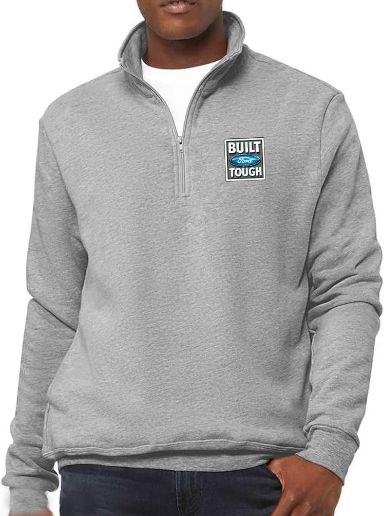 Buy Cool Shirts Built Ford Tough 1/4 Zip Sweatshirt - No Hood