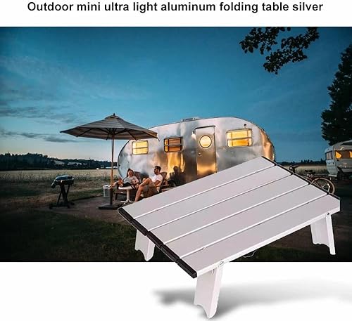 Miniatura 3 de CZDYUF - Mini mesa de picnic portátil para playa camping viajes 7075 aluminio ultraligero plegable impermeable plegable