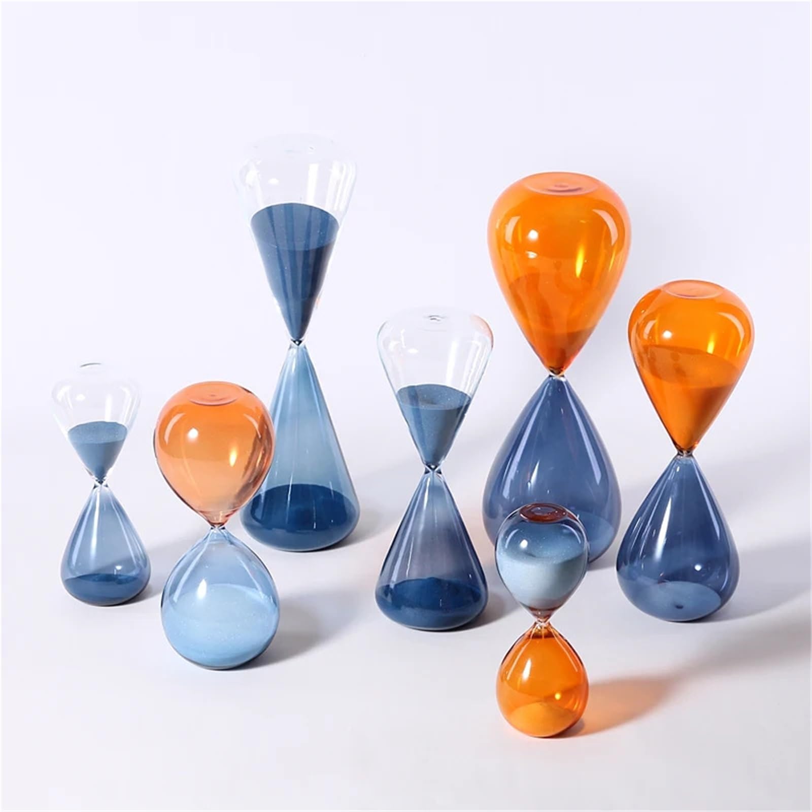 Zegar klepsydrowy, Minutnik z klepsydrą klepsydrową 15/30/60 minut Niebieski Mały Średni Duży(Small Blue)
