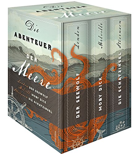 Die Abenteuer der Meere (3 Bände im Schuber: Der Seewolf, Moby Dick, Die Schatzinsel)
