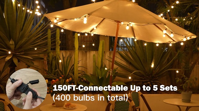 Shine TLS Amazon.com: shineshine 150FT Outdoor String Lights with