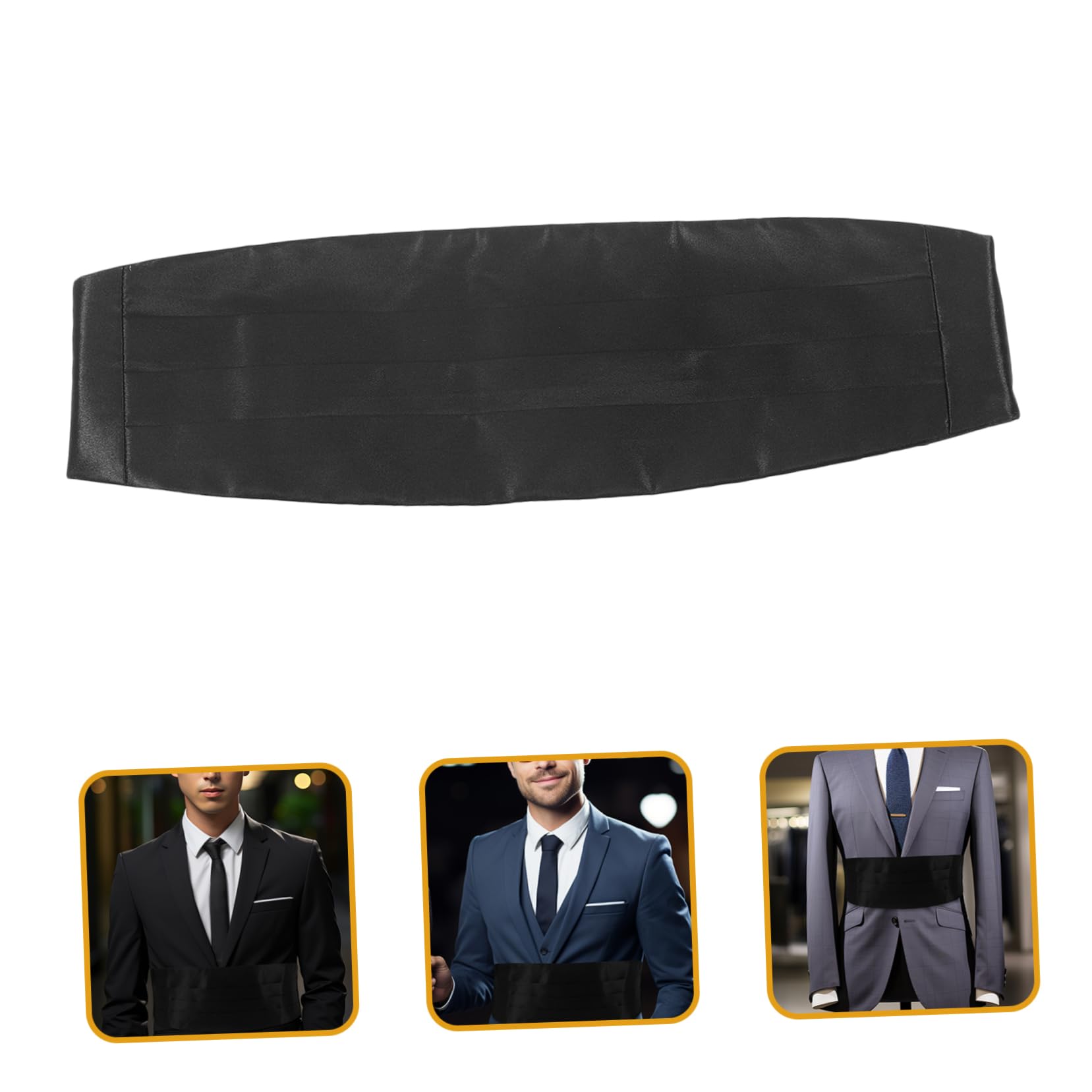 CONGARTENO Men's Cummerbund for Tuxedo Groomsmen Waist Band Iron and Cloth Corset