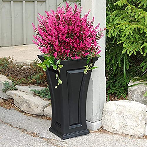 Buiten decoratieve planten 8 stks kunstmatige lavendel bloemen outdoor nep bloemen faux plastic planten tuin veranda… - Afbeelding 4