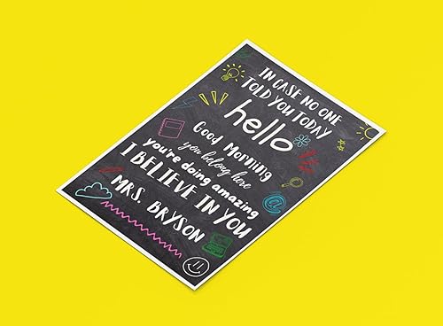 Miniatura 5 de Pósteres motivacionales personalizados para la escuela, aula, habitación de los niños, póster de mentalidad de crecimiento para estudiantes y