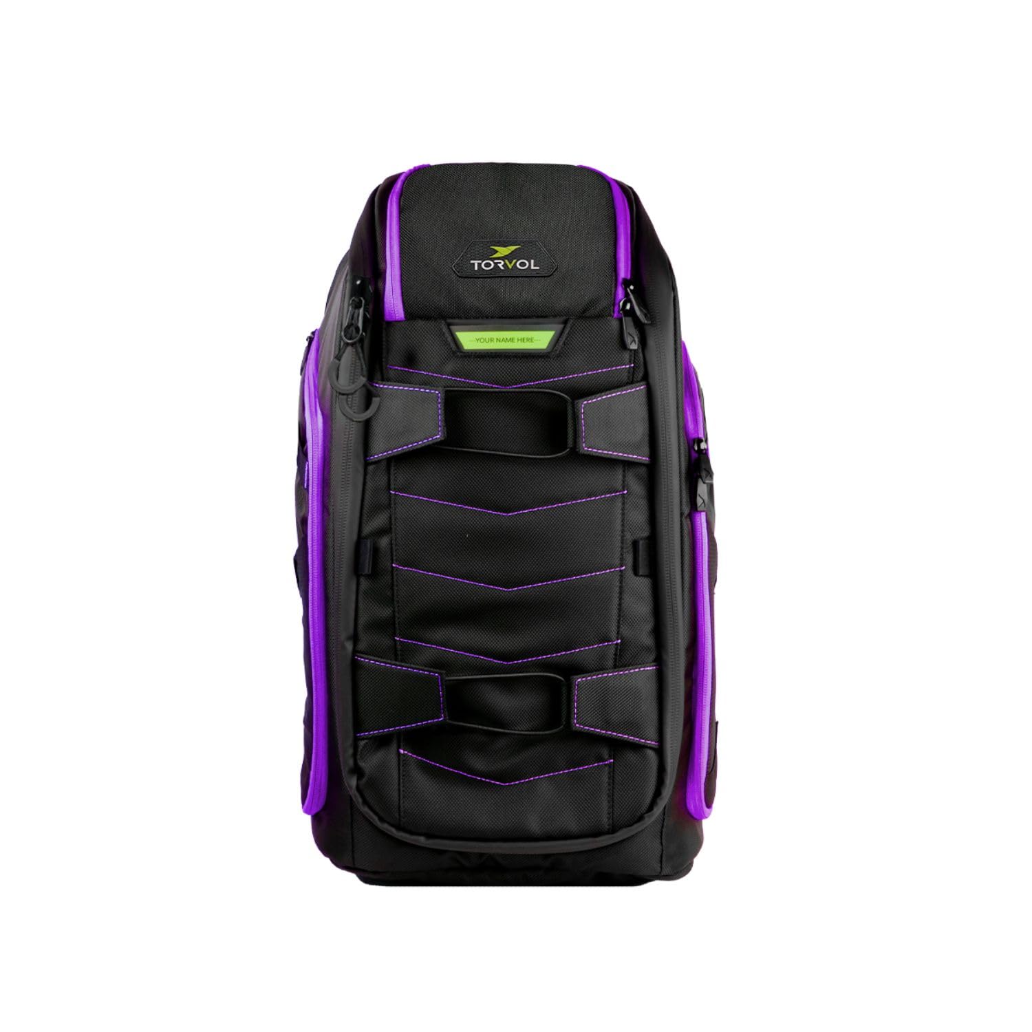 Torvol - Quad PITSTOP Backpack Pro V2, 30 l, Rucksack Drohne Fpv, Transport 4 Quads + Zubehör, Drohne dji Mini 4k, Akku dji mini 3, Laptop 15 Zoll, Schutzhülle, Schwarz & Violett
