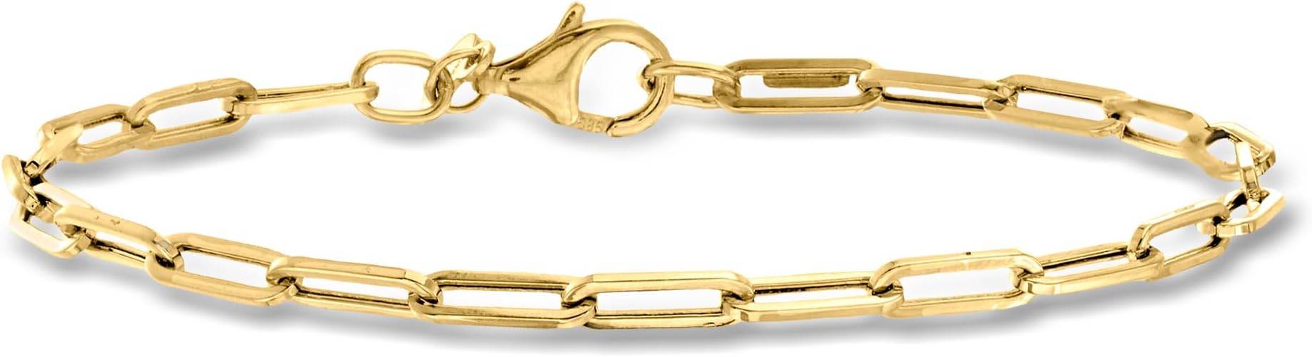 Pure Collection by Ross-Simons Italian 14kt Yellow Gold Paper Clip Link Bracelet