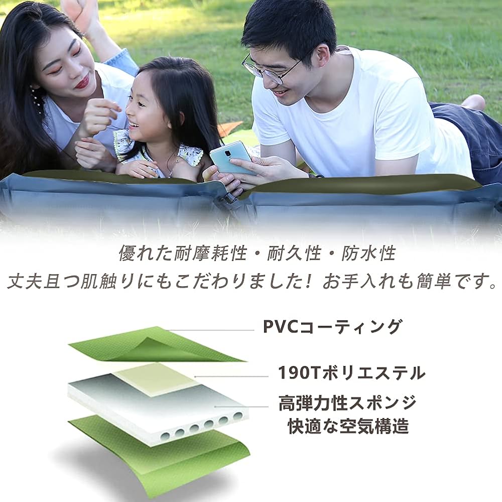 【極厚20cm】TPU自動膨張式キャンプマット アウトドア・防寒・軽量収納 極厚20cm】TPU自動膨張式キャンプマット アウトドア・防寒・軽量