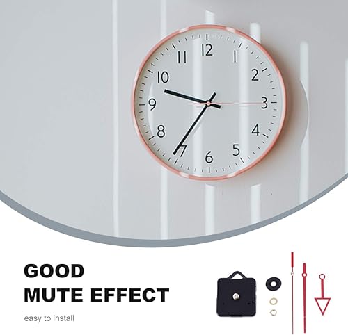 Miniatura 8 de HEALLILY 1 Unidades Reloj de Cuarzo Movimiento Reloj Largo Manecillas DIY Reloj de Pared Piezas de Reparación Reemplazo Rojo