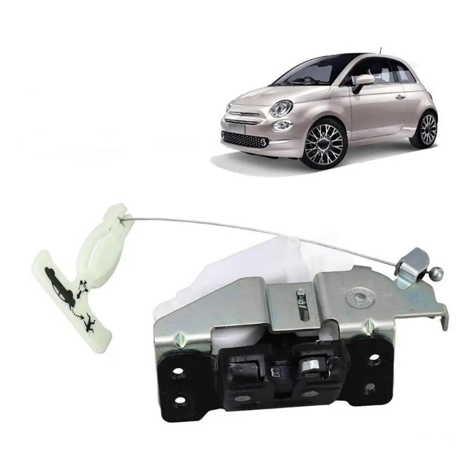 Serratura Portellone Dagagliaio Per 500 12-2019 Attuatore Serratura Porta Posteriore Portellone Bagagliaio Coperchio Compatibile 68084367AD