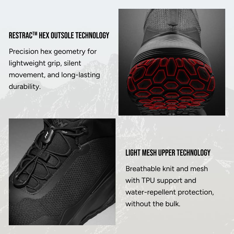 Image of Women's Hiking Boots Waterproof Lightweight Trail Shoes Zn-30 | Lightweight Feel, Easy to Wear, Modern Outdoor Style, Mid-cut Supportive Fit, Comfort for Walking & Travel