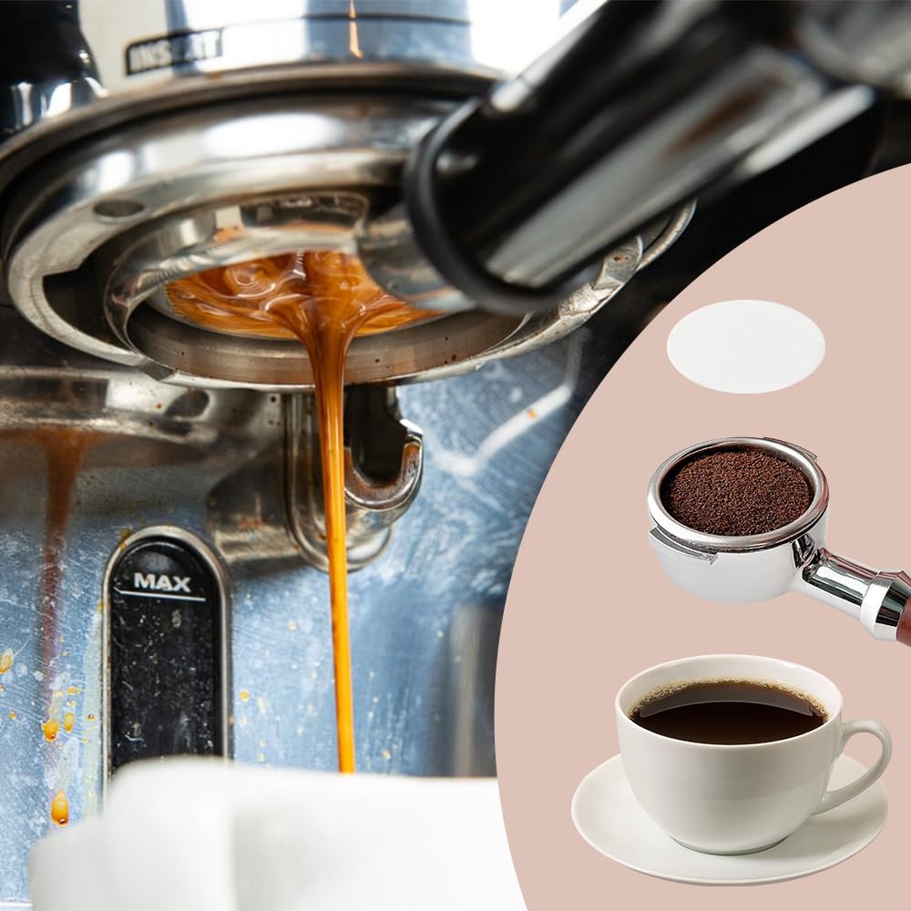 GES-100Pcs Filtre à Café Rond 64mm Papier Filtre à Café Naturel Non Blanchi Pour La Mesure De 1