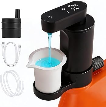 Electric Laundry Detergent Dispenser, Automatic Laundry Dispenser for Liquid Detergent, with Bottle Adapter, USB Recharg 8ml/
