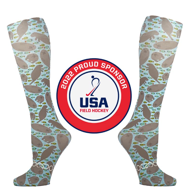 Hocsocx Manatees Socks Performance Liner Moisture-Wicking Protection for Field Hockey, Ice Hockey, and Soccer4