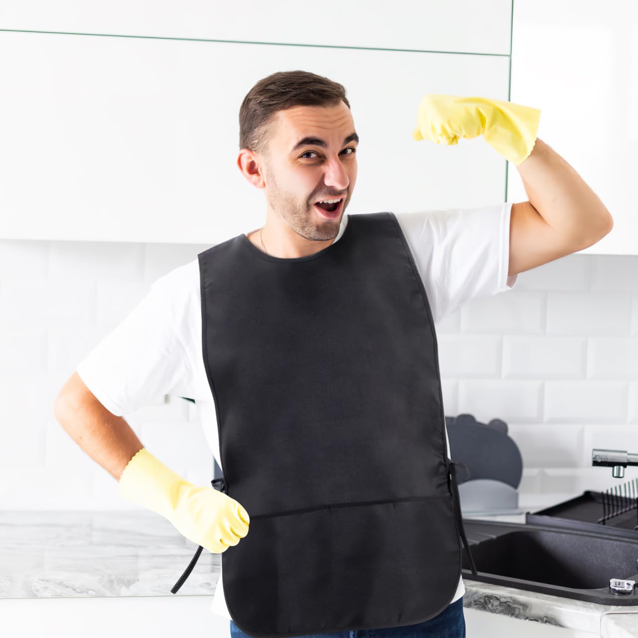 Zerodeko Delantal De Peluquero Resistente A Las Manchas Y Uniforme De Peluquero Para Hombres Y Mujeres Delantal De Peluquería